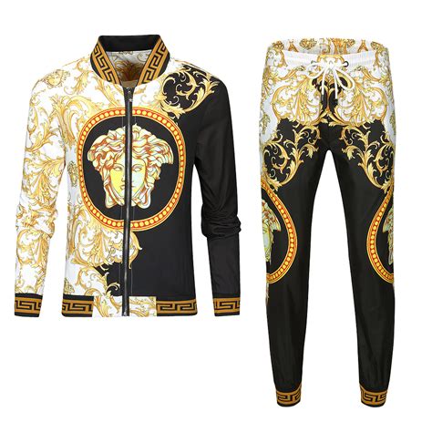 versace tracksuit mens green|Versace men's tracksuit alternatives.